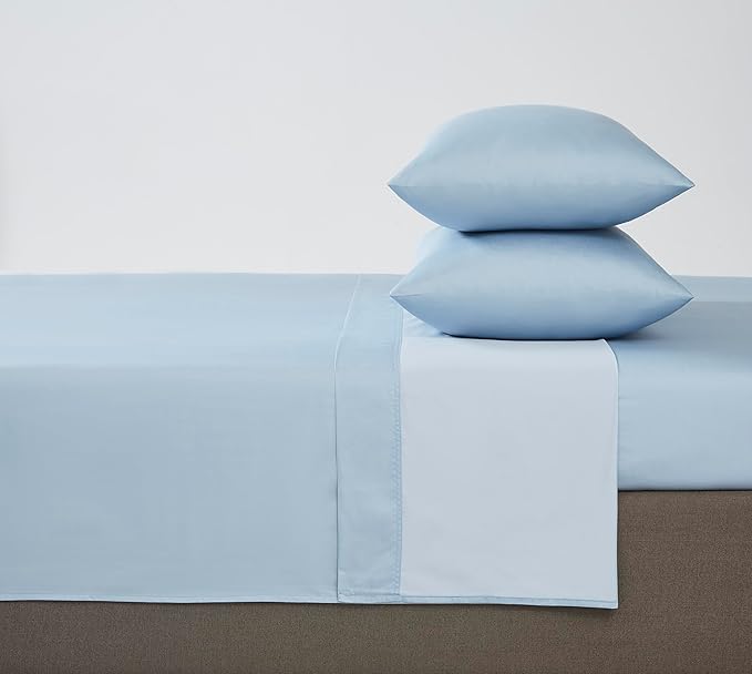 Linen Closet Luxury Cotton 1200 Thread Count Hotel Luxury 4-Piece Sheet Set, Queen, Blue