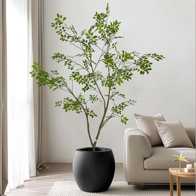 Artificial Elm Tree Faux Elm Tree 6ft Tall Fake Plant in Pot Fake Silk Tree Faux Plants Indoor