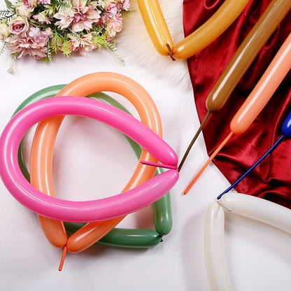 Sratte 1000 Pcs Bulk Animal Balloons 260Q Twisting Long Balloon Assorted Color for Halloween Animal Shape Weddings, Birthdays Clowns, Xmas Presents(Mixed Colors)