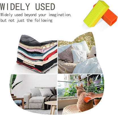 Pet Hair Remover for Furniture and Carpets - Rubber Brush Roller for Sofas and Hollow Cleaner