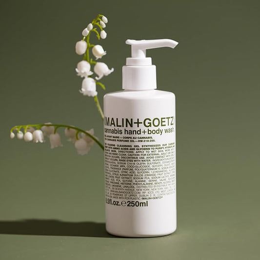 MALIN+GOETZ Cannabis Hand and Body Wash, White, 8.45 Fl Oz (Pack of 1)