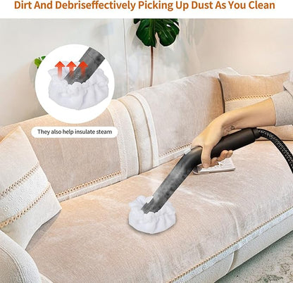Fit Dupray Triangle Bonnets for Steam Mop Pads - Reusable Microfiber Pads for Cloth，Cortain，Carpet，Floors, Tiles, Grout & Detailed Cleaning，Compatible with Dupray Steam Cleaner McCulloch awasky