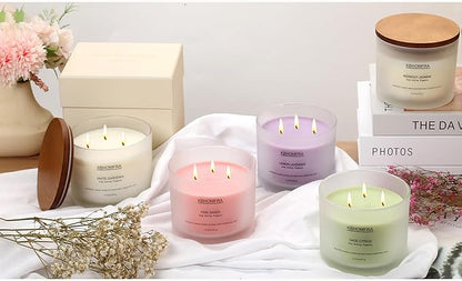 Scented Candles for Home, Sage Citrus Candles Aroma Fragrant 12.4oz Soy Wax, Luxury Large Candle Gift,up to 70 Hours Burn Time, Birthday Gifts for Women&Men Festival Relaxation Ambience