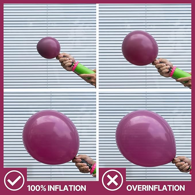 PartyWoo Dark Purple Balloons 50 pcs 12 Inch Dark Magenta Plum Latex Helium Balloons for Graduation Baby Shower Gender Reveal Wedding Butterfly Halloween Birthday Party Decorations Purple-F13