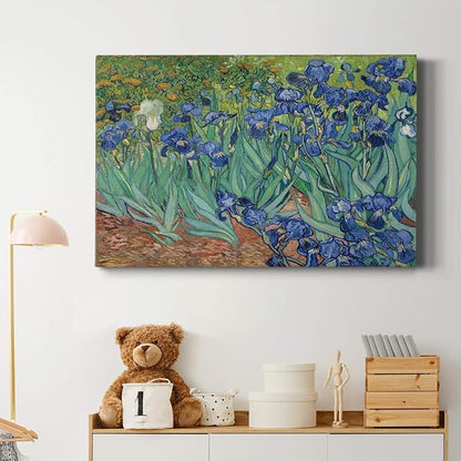 Wexford Home Home Decor Landscape Canvas Wall Art Abstract Floral Painting Modern Pictures Artwork Decoration for Living Room Kitchen Bathroom Office, Ready to Hang, iries, 32x48