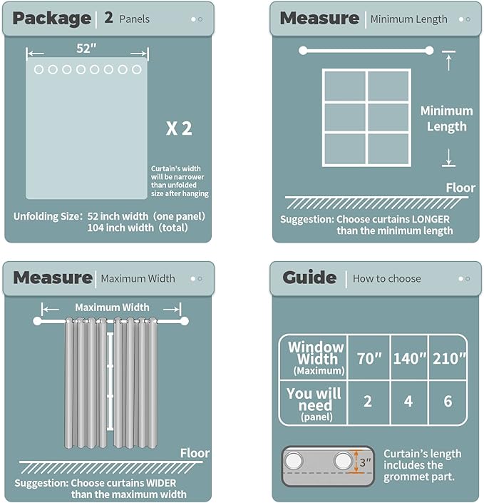 BGment Extre Long Oatmeal Linen Curtains 108 Inch Length 2 Panels for Living Room, Privacy Semi Sheer Window Drapes with Grommet Light Filtering for Bedroom, Each 52 Inch Wide