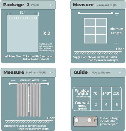 BGment Taupe Faux Linen Curtains for Living Room 108 Inch Length 2 Panels Set, Burlap Textured Light Filtering Privacy Semi Sheer Thick Window Curtain Drapes for Bedroom Farmhouse, Each 52 Inch Wide