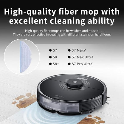 18Pack S7 Replacement Parts for Roborock S7Max Ultra,S7Pro Ultra,S 7,S7+,S7MaxV,S7Max V Plus,S7Max V Ultra Robot Vacuum, 2 Roller Brush, 4 Filter, 6 Side Brush, 4 Mop Cloth, 2 Installation Tools