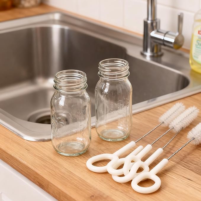 Bottle Cleaning BrushesStraw Cleaner Brush Extend, Long Straw Cleaner Brush Set, Straw Cleaner Brush Extend, 5 Set of Bottle Brush Flexible Cleaning Brushes Kitchen Nylon Multifunction
