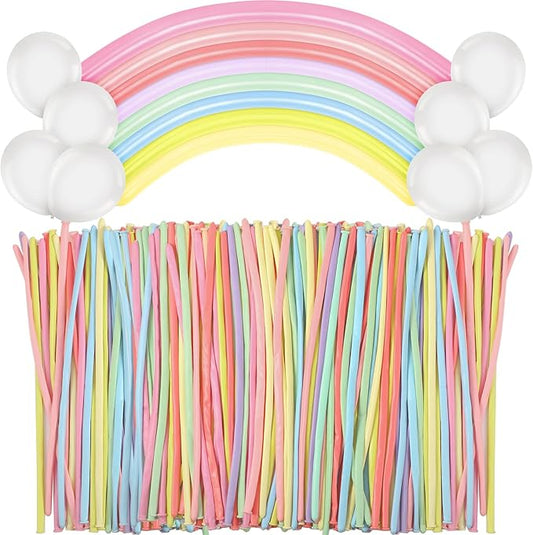 Sratte 1000 Pcs Bulk Animal Balloons 260Q Twisting Long Balloon Assorted Color for Halloween Animal Shape Weddings, Birthdays Clowns, Xmas Presents(Pastel Colors)