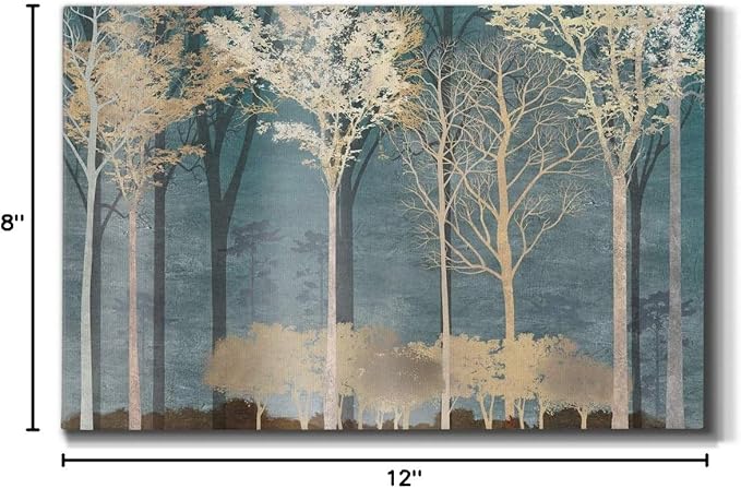 Home Decor Landscape Canvas Wall Art Abstract Floral Painting Modern Pictures Artwork Decoration for Living Room Kitchen Bathroom Office, Ready to Hang