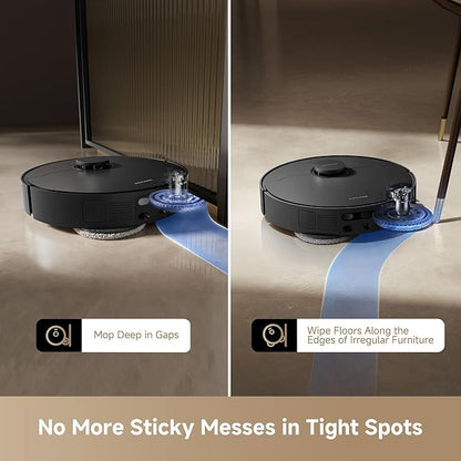 DREAME L40s Ultra AE Robot Vacuum and Mop, 19,000Pa Suction, Diverse Brush Selection, Flexible Mop & 167℉ Self Cleaning Washboard, All-in-One Station, Tangle-Free, Auto Refill, Voice Control