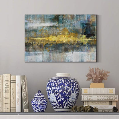 Home Decor Landscape Canvas Wall Art Abstract Floral Painting Modern Pictures Artwork Decoration for Living Room Kitchen Bathroom Office, Ready to Hang