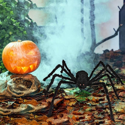 Dreampark Halloween Spider Decorations, 6 Pcs Realistic Hairy Spiders Set, Scary Spider Props for Indoor, Outdoor and Yard Creepy Decor (6 Different Sizes)