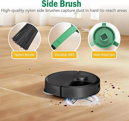 22pcs Replacement Parts for iRobot Roomba Plus 405 Combo/505 Combo Robot Vacuum Cleaner, Accessories Kit Include 1 Main Brush, 6 Dust Bags, 6 Mop Pads, 4 HEPA Filters, 4 Side Brushes and 1Tool