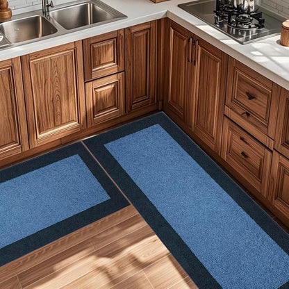 Machine Washable Runner Rug 24" x 84", Non Slip Kitchen Mat for Floor, Absorbent Entryway Rug for Kitchen, Bedroom, Hallway, Bathroom, Door (Roll Packing)