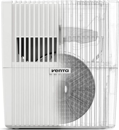 Venta LW25 Comfort Plus Humidifier in White - Filter-Free Evaporative Humidifier for Spaces up to 485 ft²