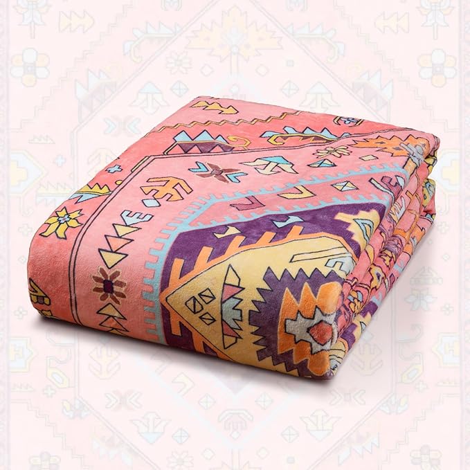 SERISSA Area Rugs 5X7 Nursery Rug for Baby Girl, Washable Non-Slip Boho Rug for Living Room, Ultra Soft Cute Fuchsia Pink Rugs for Bedroom Playroom Kids Room Dining Room Office Dorm Decor