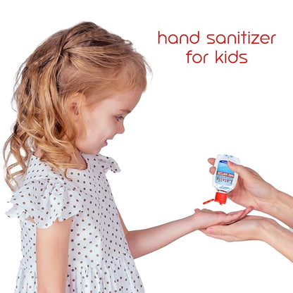 Latalia Mini Hand Sanitizer Travel Size Pack of 48 | 1.85 fl oz with 80% Alcohol Small Hand Sanitizer Bulk For Non-Sticky, Unscented, Gentle & Fresh Hands Anytime