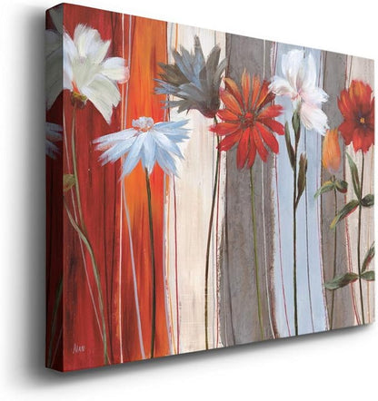 Wexford Home Decor Landscape Canvas Wall Art Abstract Floral Painting Modern Pictures Artwork Decoration for Living Room Kitchen Bathroom Office, Ready to Hang, spring debut, 24x36