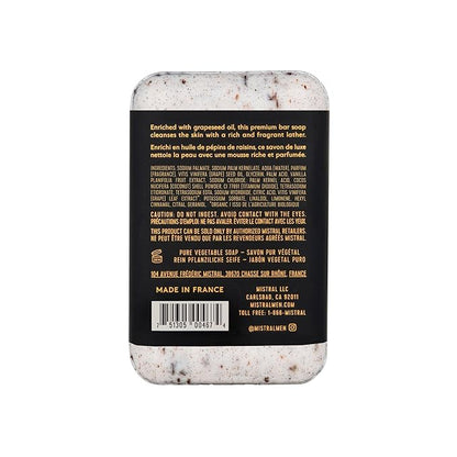 Mistral Mezcal Lime Luxury Bar Soap for Men | Men’s Natural Soap Bar | Paraben, Phthalates Free | Moisturizing & Triple-Milled Natural Soap for Men - Made in France | Large, 8.8 oz