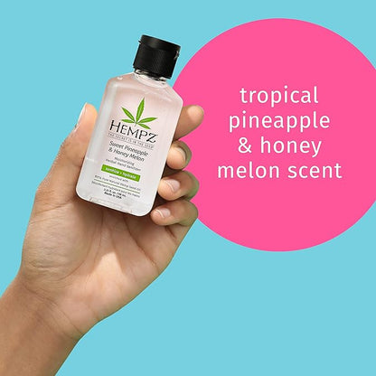 Hempz Sweet Pineapple & Honey Melon Moisturizing Herbal Hand Sanitizer (Pack of 2)