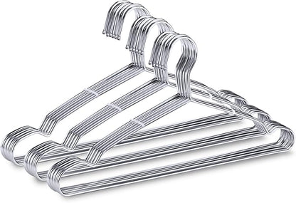 TIMMY Wire Hangers 30 Pack 16.5-Inch Stainless Steel Strong Metal Coat Hanger,Heavy-Duty, Non-Slip, Space-Saving Clothes Hangers