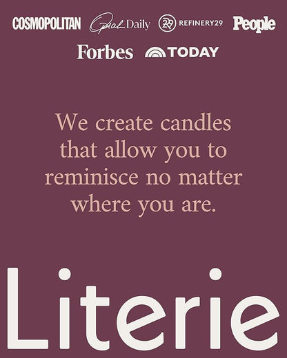 Literie NYC Inspired Scented Candle: I Have A House in The Hamptons - Rosé & Melon Scent, 9oz, 50 Hour Burn, Vegan Soy & Coconut Blend Candle for Home Decor, Gift for Women & Men