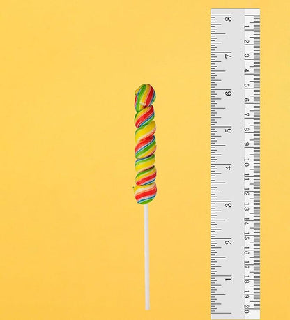 288 Large Rainbow Lollipop Bulk, |144 Rainbow Large Swirl Suckers 3" and 144 Twisty Lollipops 3" ●NEW IMPROVED UNBREAKABLE PACKAGING ● Great Holiday Party Favors, Open House Giveaways (288)