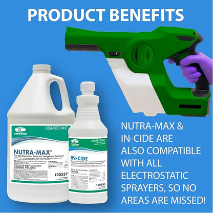 In-Cide Hospital Grade Disinfectant Spray - EPA Registered Cleaner Kills 99.9% MRSA, Norovirus - Medical Grade for Home Office Clinic - Fresh Scent - 1 Gallon + 32oz Bundle