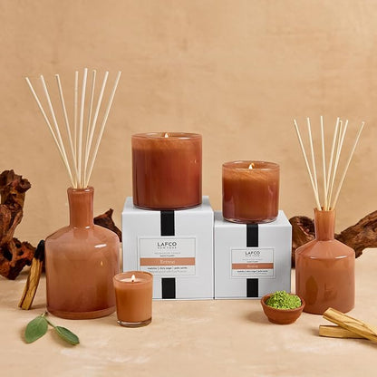 LAFCO New York Signature Candle, Retreat - 15.5 oz - 90-Hour Burn Time - Reusable, Hand Blown Glass Vessel - Made in The USA