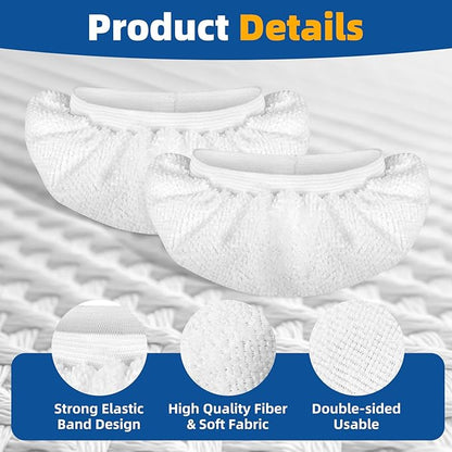 LOVECO 8 Pack Universal Microfiber Cloths for Handheld Steam Cleaner - Compatible with Bissell Steam Shot, PurSteam, Wagner Spraytech etc - Reusable Washable Steam Cloth Accessories