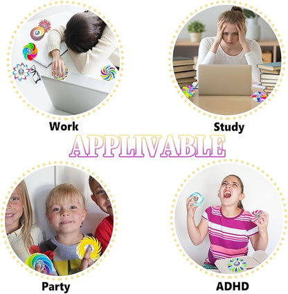 40 Pack Fidget Spinners Bulk Fidget Toys,Anxiety ADHD Stress Relief Sensory Toys Party Favors Supplies Birthday Gifts Goodie Bags Stuffers for Kids Adults Boys Girls, Classroom Prizes (Colorful)