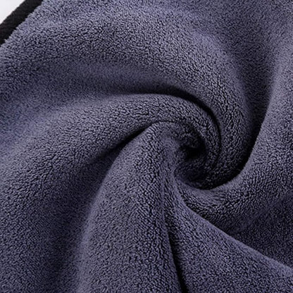 Large Microfiber Drying Towel for Car, Great Thick Soft Plush Towels, 36 x 24inches 800GSM Thickness, Quality, Washable, Absorbency No Scratch Lint Free Drying Towel (36 x 24inches,Grey-Blue,1pack)