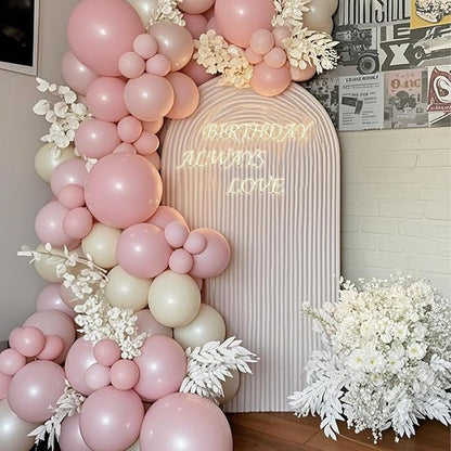 White Sand Balloons 100 Pack, 12 Inch Latex Helium Cream White Balloons Garland for Elegant Birthday Wedding Baby Shower Graduation Arch Party Decorations