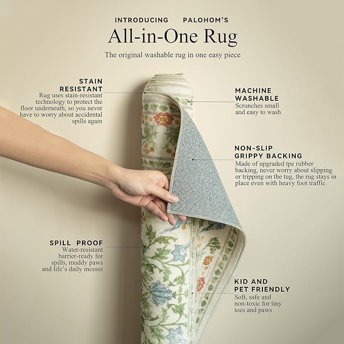 2x3 Washable Area Rugs for Entryway: Throw Small Rug Door Mat Indoor Entrance Non-Slip Low Pile Soft Kitchen Rug for Entrance Front Door Indoor Bedside Kids Room
