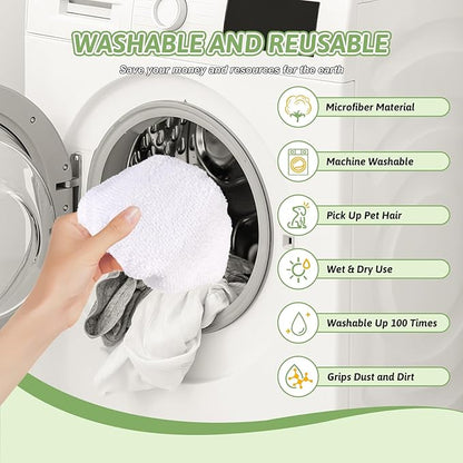 10Pack Microfiber Cloths for Handheld Steam Cleaner Compatible with Bissell Steam Shot, Comforday, PurSteam, Wagner Spraytech, Universal Washable Steam Cleaner Accessories