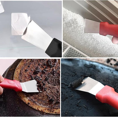 Kitchen Crevice Cleaning Brush Set,Multi Purpose Hard Bristle Brushes,Scraper,Rubber Gloves for Deep Cleaning Gap,Car,Sink,Corners,Tight Spaces,Bottle,Cup,Blender,Range Hood,Stove,Window Track