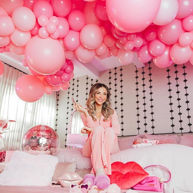 Pastel Pink Balloons - 30 Pcs, 12 Inch, Light Pink, Helium, Baby Shower, Princess Birthday Party Decorations