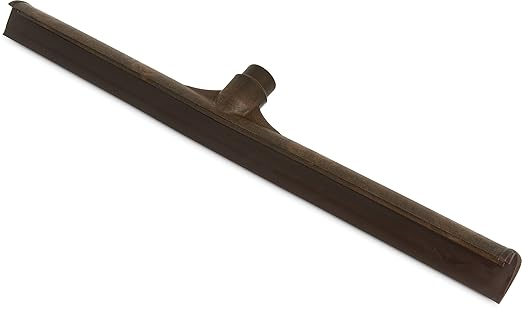 SPARTA 3656801 Plastic Floor Squeegee, Shower Squeegee, Heavy Duty Squeegee With Rubber Blade For Windows, Glass, Shower Doors, Floors, Windshields, 24 Inches, Brown