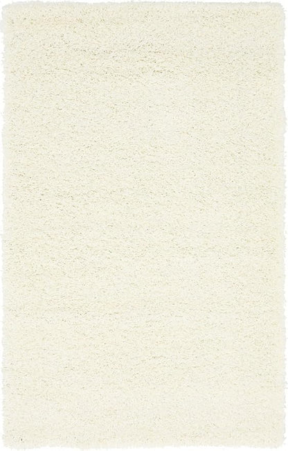 Unique Loom Solid Shag Collection Area Rug (3' 3" x 5' 3" Rectangle, Snow White)