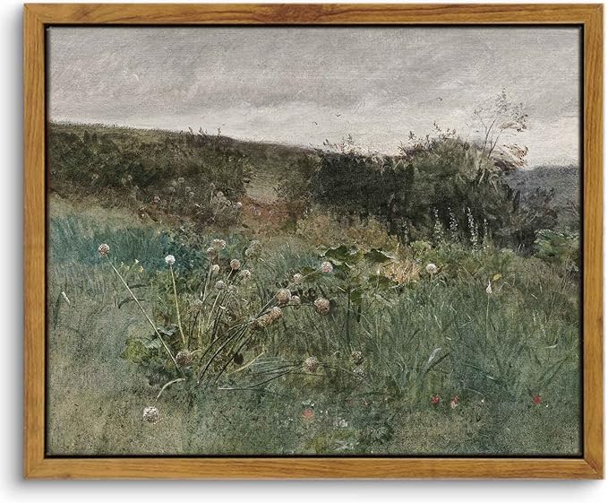 InSimSea Framed Canvas Wall Art, Vintage Decor, Rustic & Classical Paintings for Home & Kitchen Wall Decor, 8x10
