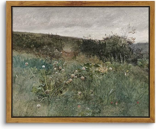 InSimSea Framed Canvas Wall Art, Vintage Decor, Rustic & Classical Paintings for Home & Kitchen Wall Decor, 8x10