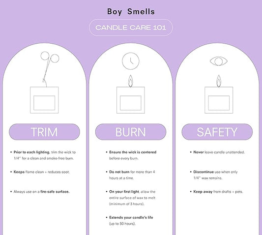 Boy Smells Rosalita Rose Scented Candle - 8.5 oz - Luxury Candle with Leather and Tangerine - Up to 50-Hour Burn - Cotton Wick