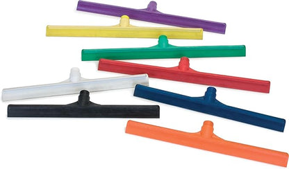 SPARTA 3656705 Plastic Floor Squeegee, Shower Squeegee, Heavy Duty Squeegee With Rubber Blade For Windows, Glass, Shower Doors, Floors, Windshields, 20 Inches, Red