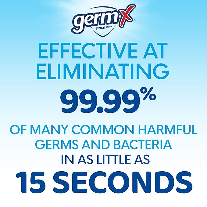 Germ-X Hand Sanitizer Spray, Non-Drying & Moisturizing with Vitamin E, Instant and No Rinse Formula, Fresh Citrus Scent, Back to School Supplies, Paraben Free, 5.5 Oz (Pack of 6)