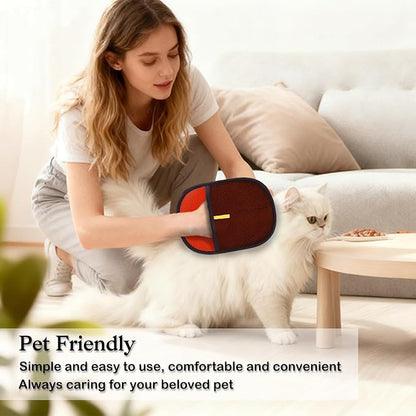 FlowFish 1 Pack Pet Hair Removal Electrostatic Glove for Dogs and Pets, Washable & Reusable Electrostatic Pet Hair Remover Glove, Durable Pet Hair Removal Tool for Multi-Occasions