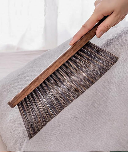 2PCS Soft Bristle Dusting Brushes, Counter Duster Bed Sheets Debris Cleaning Hand Broom for Car/Bed/Couch/Draft/Garden/Furniture/Clothes, Blue, Green, Pink (Brown)