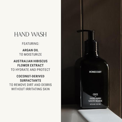 Homecourt Hand Wash, Gently Cleanses & Hydrates, Removes Dirt & Debris Without Irritating Skin, Clean Formula, Mandarin Basile, 12 fl oz, 2.0