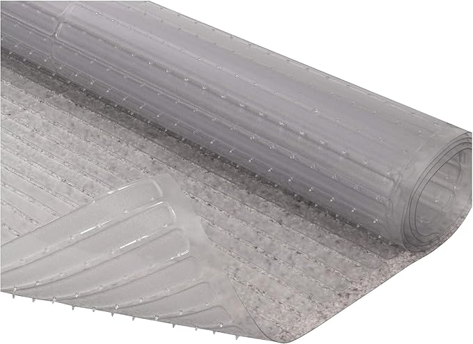 RESILIA Deep-Pile Carpet Runner - Plastic Vinyl Carpet & Rug Protector, Waterproof Clear Vinyl Floor Runners, 48 Inches Wide x 6 Feet Long, Made in The USA
